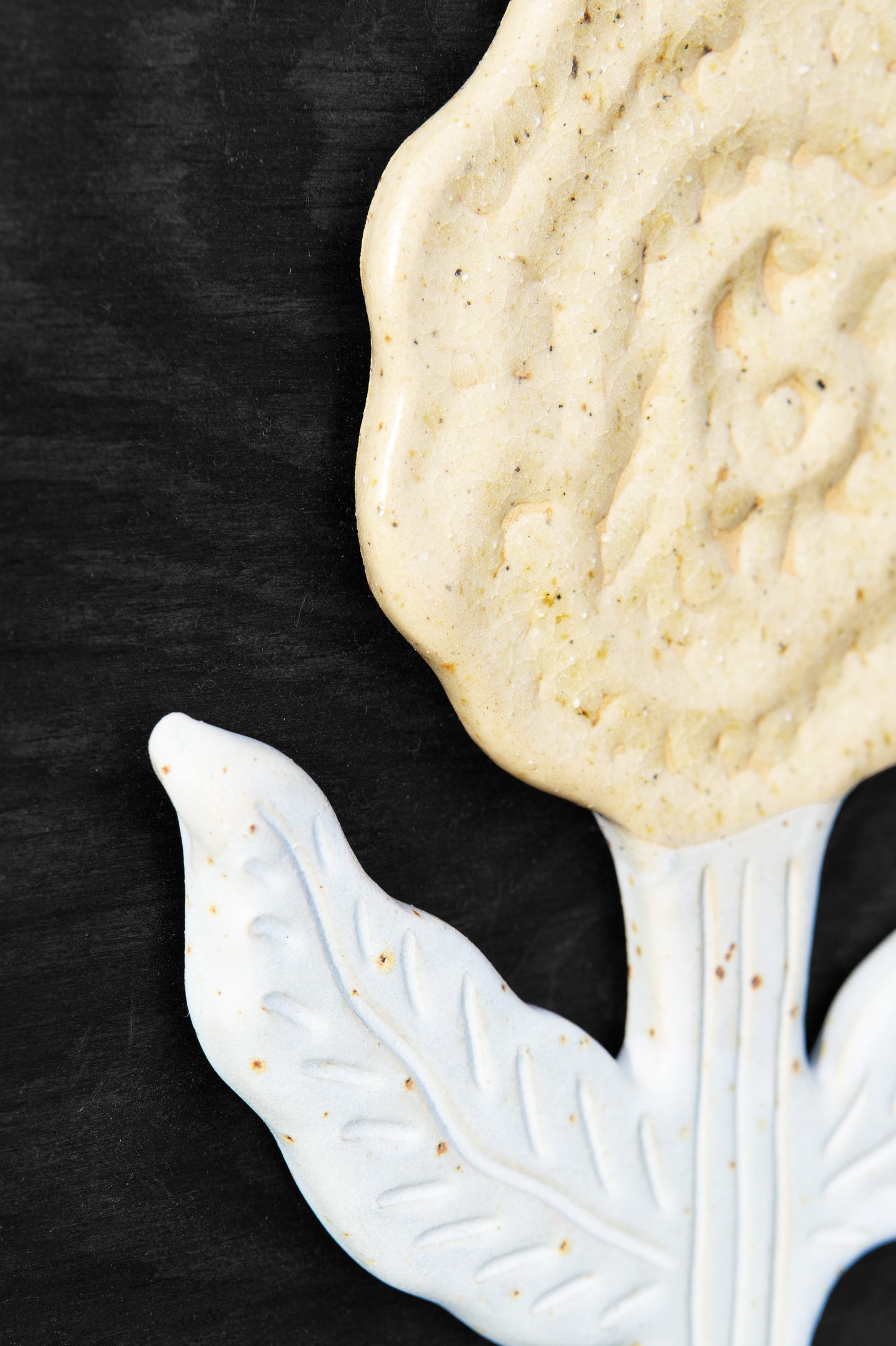 Large Flower Shiny Ash & Baby Blue