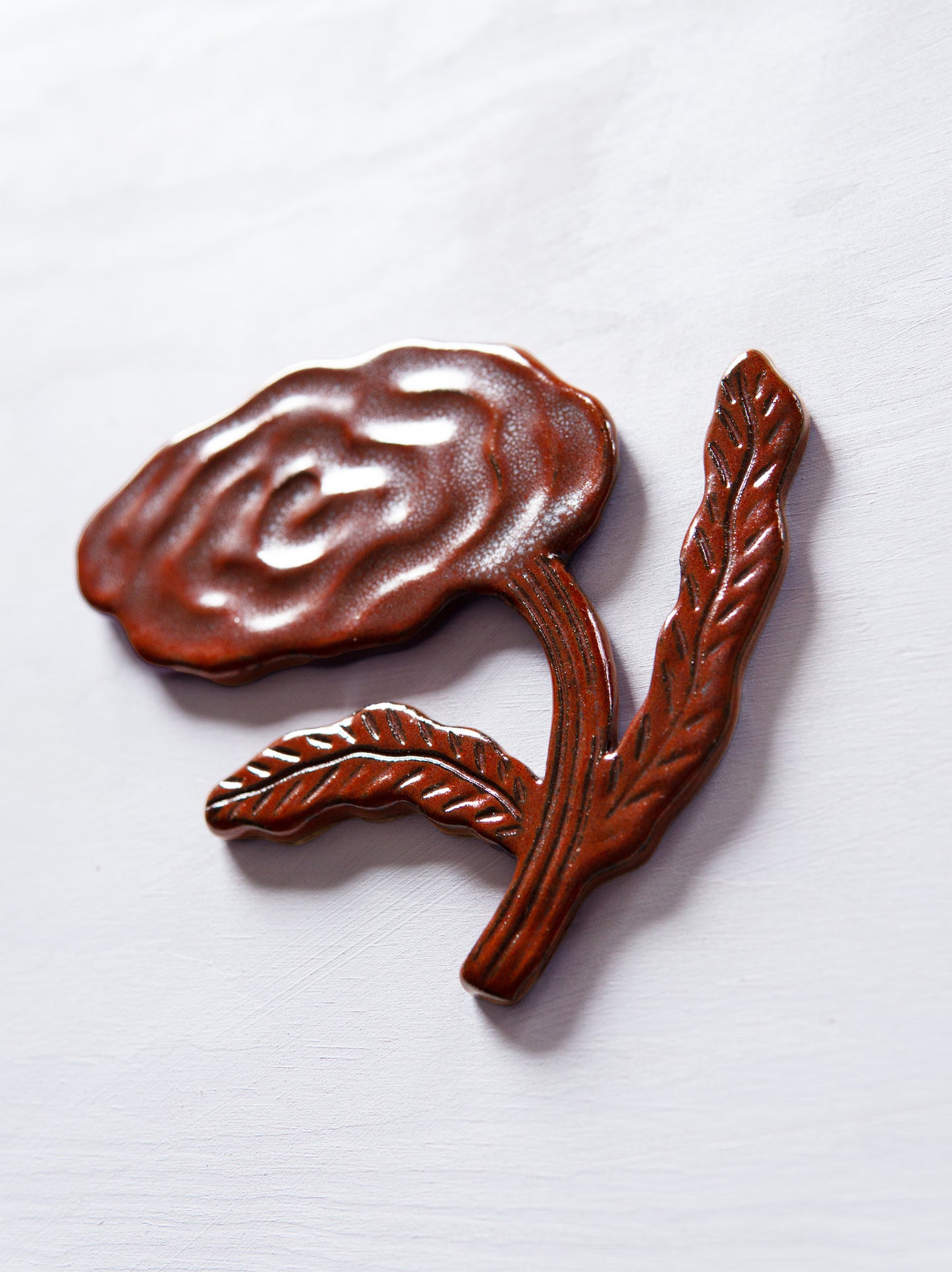 Flower Rusty Red