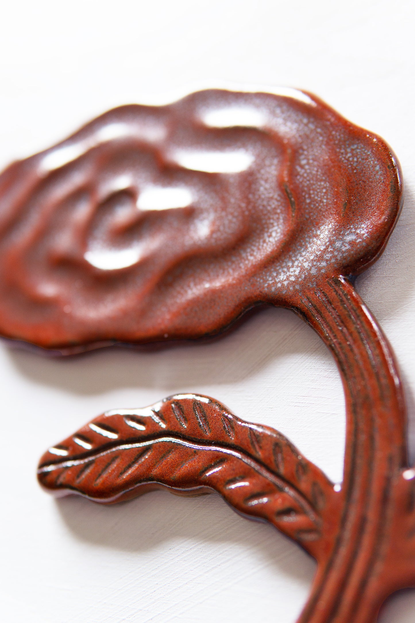 Flower Rusty Red