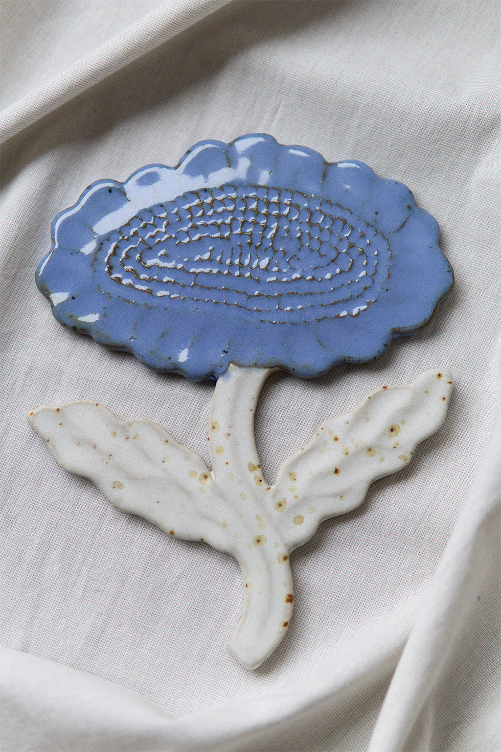Flower White Blue