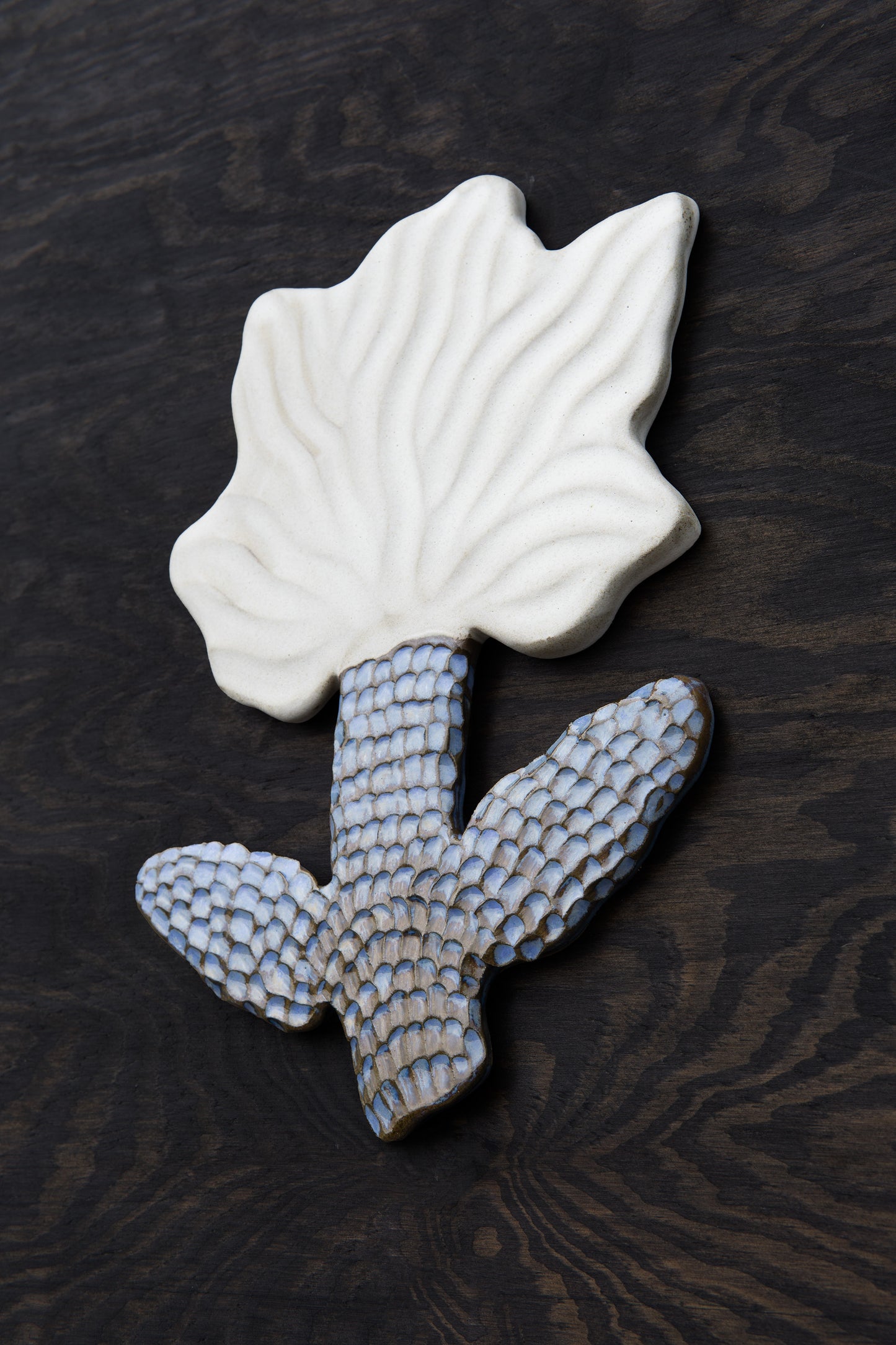 Flower White Blue