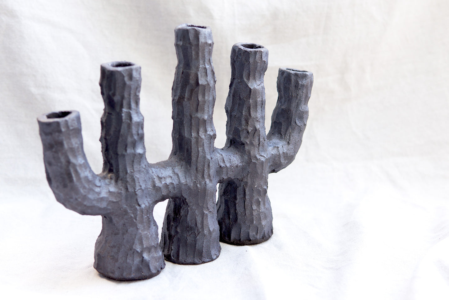 Gray Candle Holder