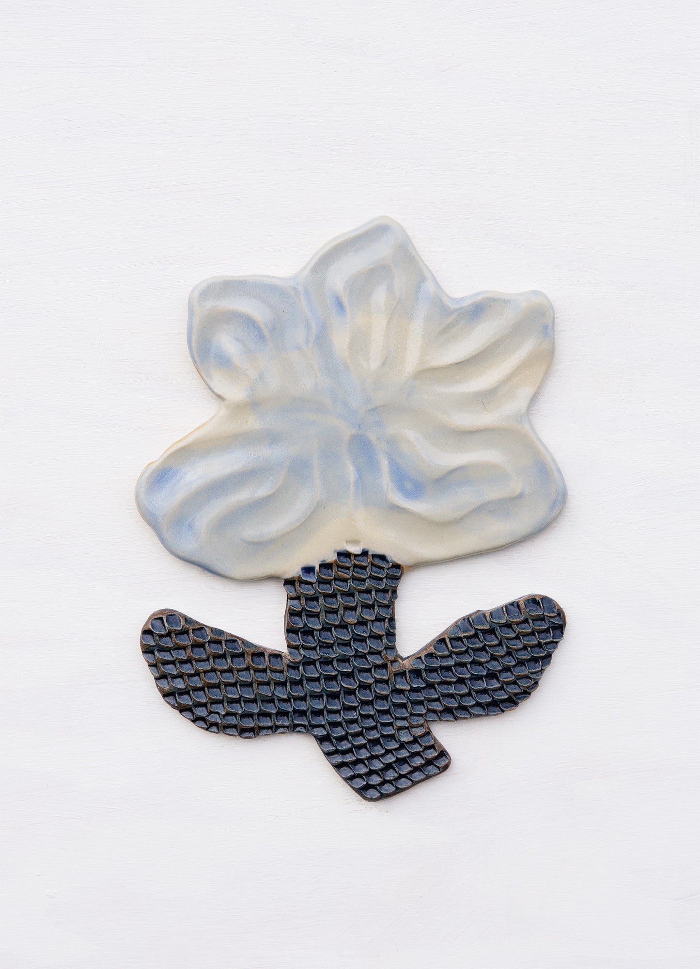 Flower White & Blue Watercolor