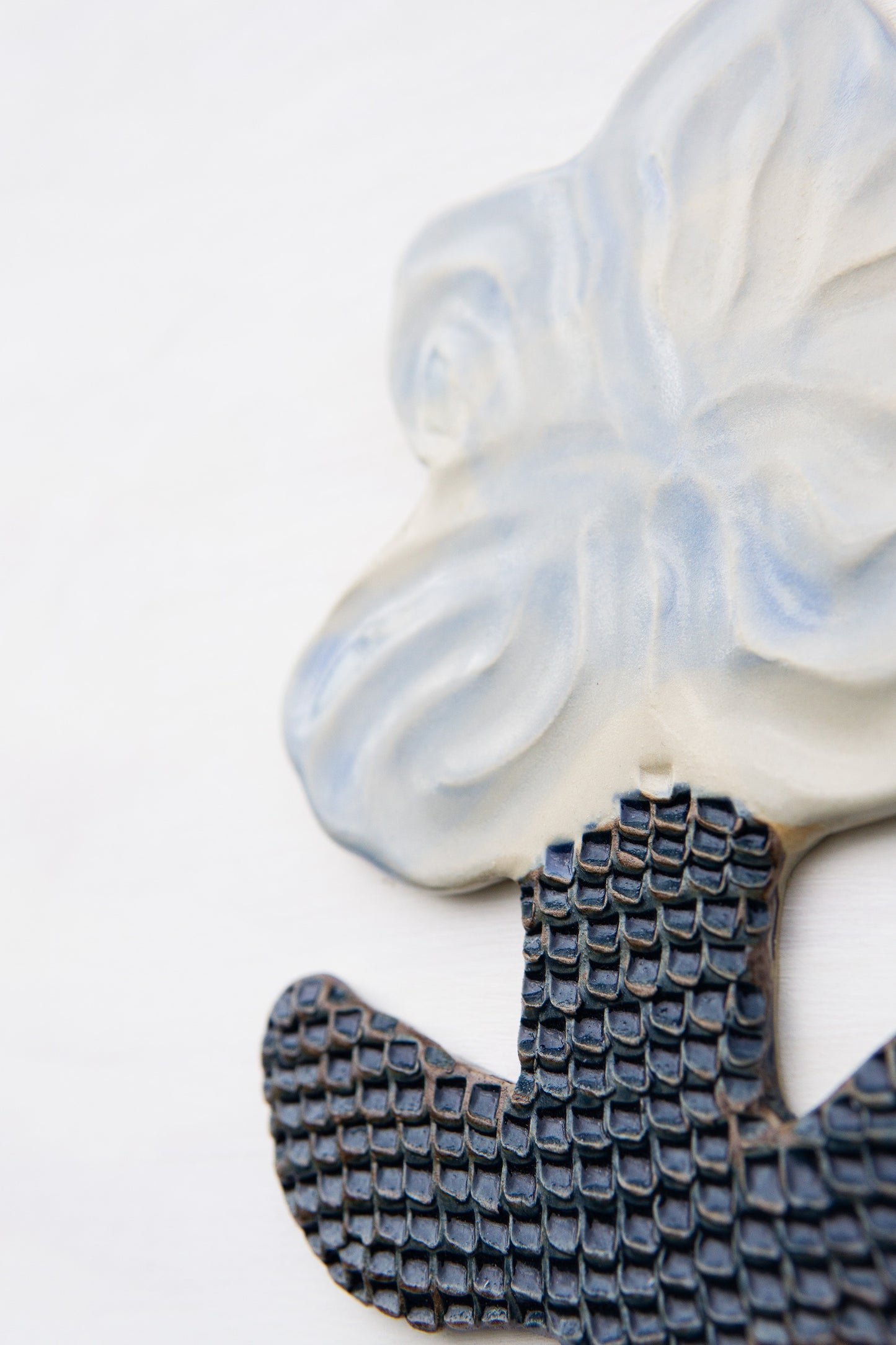 Flower White & Blue Watercolor