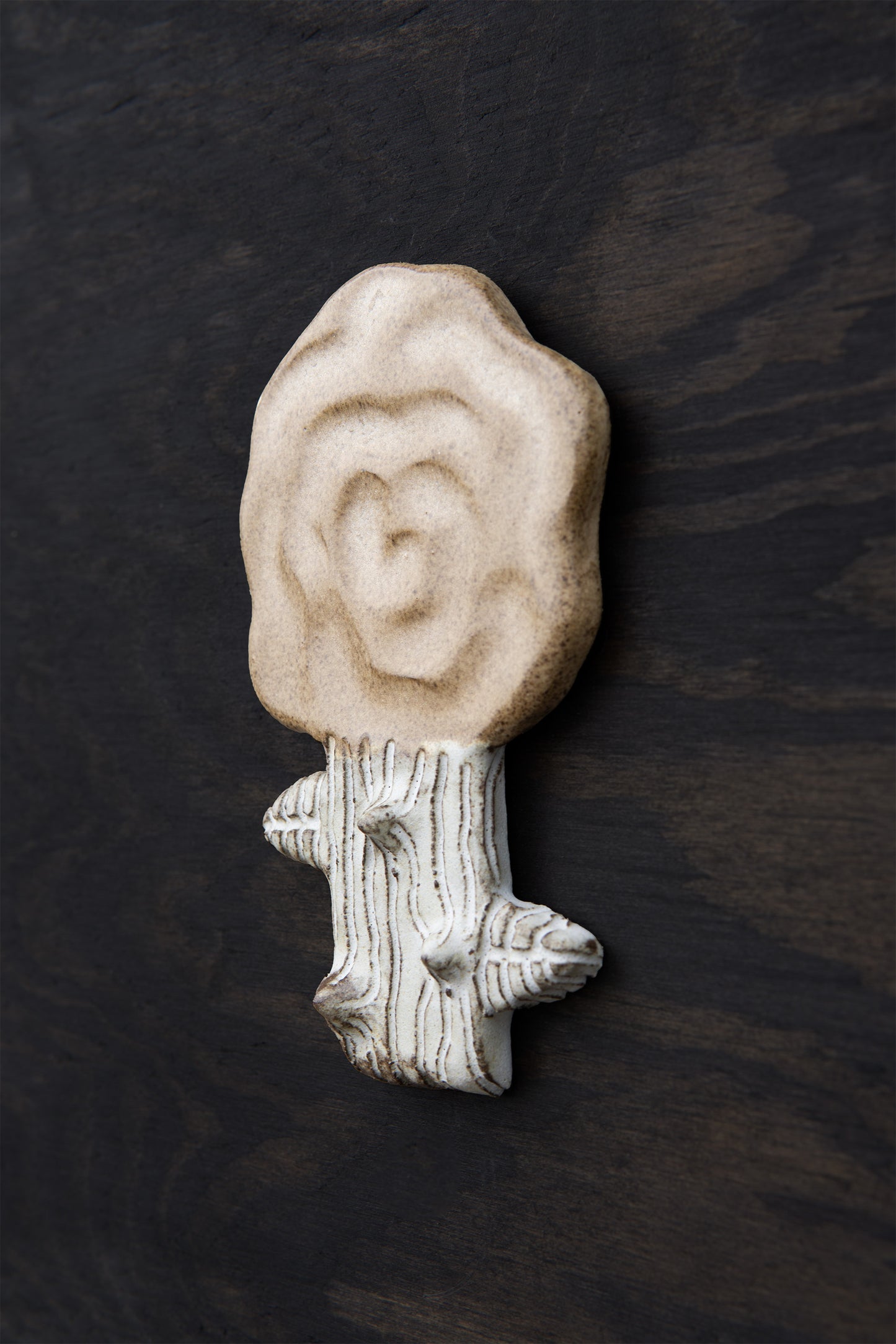 Small Rose Off-White Brown