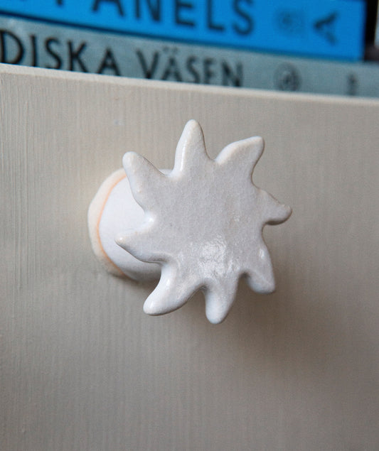 Door Knob Sun Shiny White