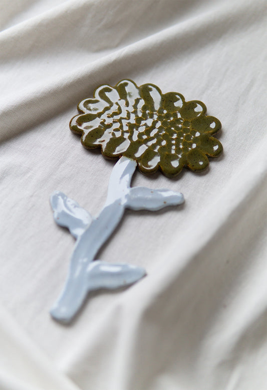 Flower Baby Blue Olive Green