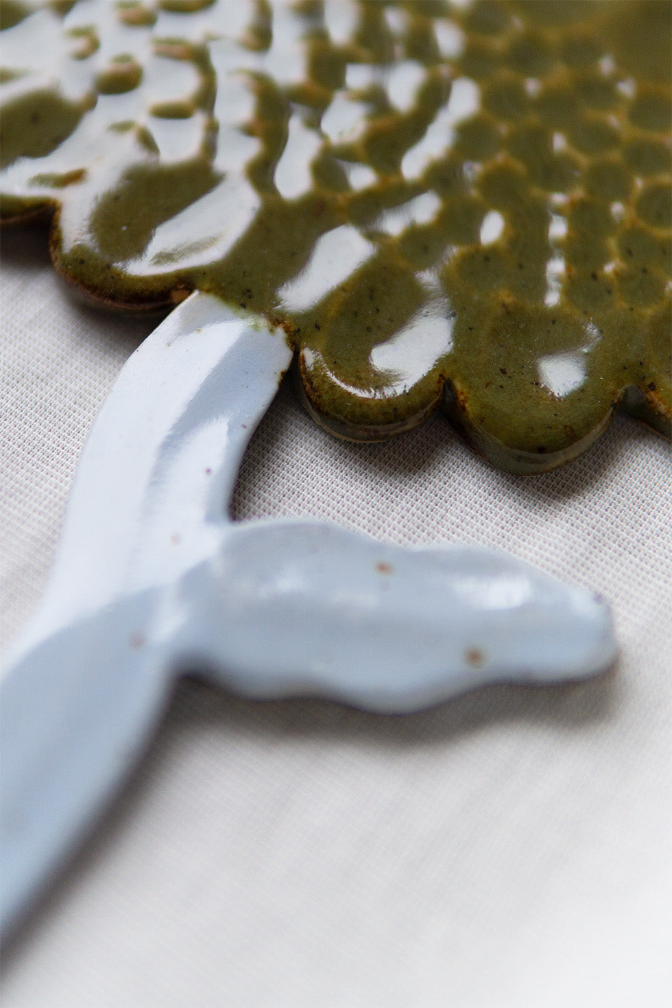 Flower Baby Blue Olive Green
