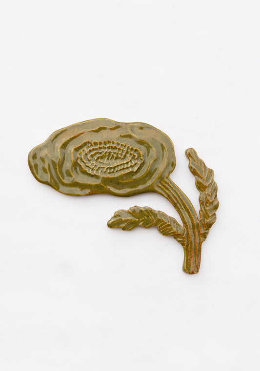 Flower Olive Green