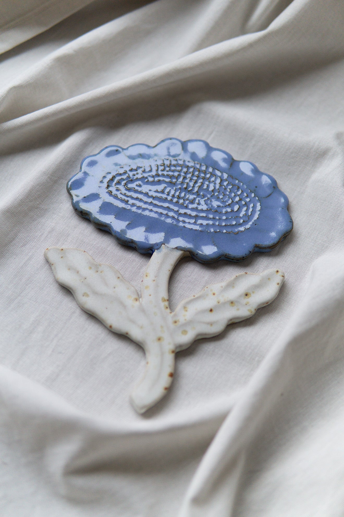 Flower White Blue