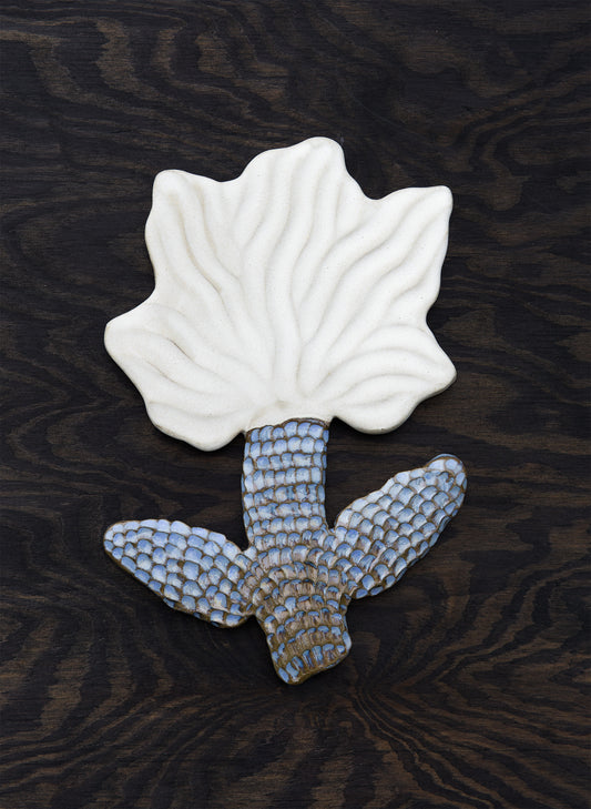 Flower White Blue