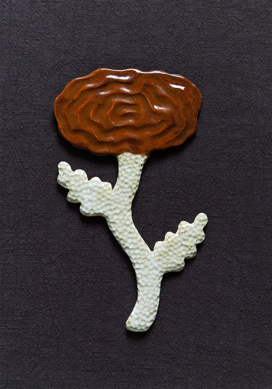 Large Flower Red White