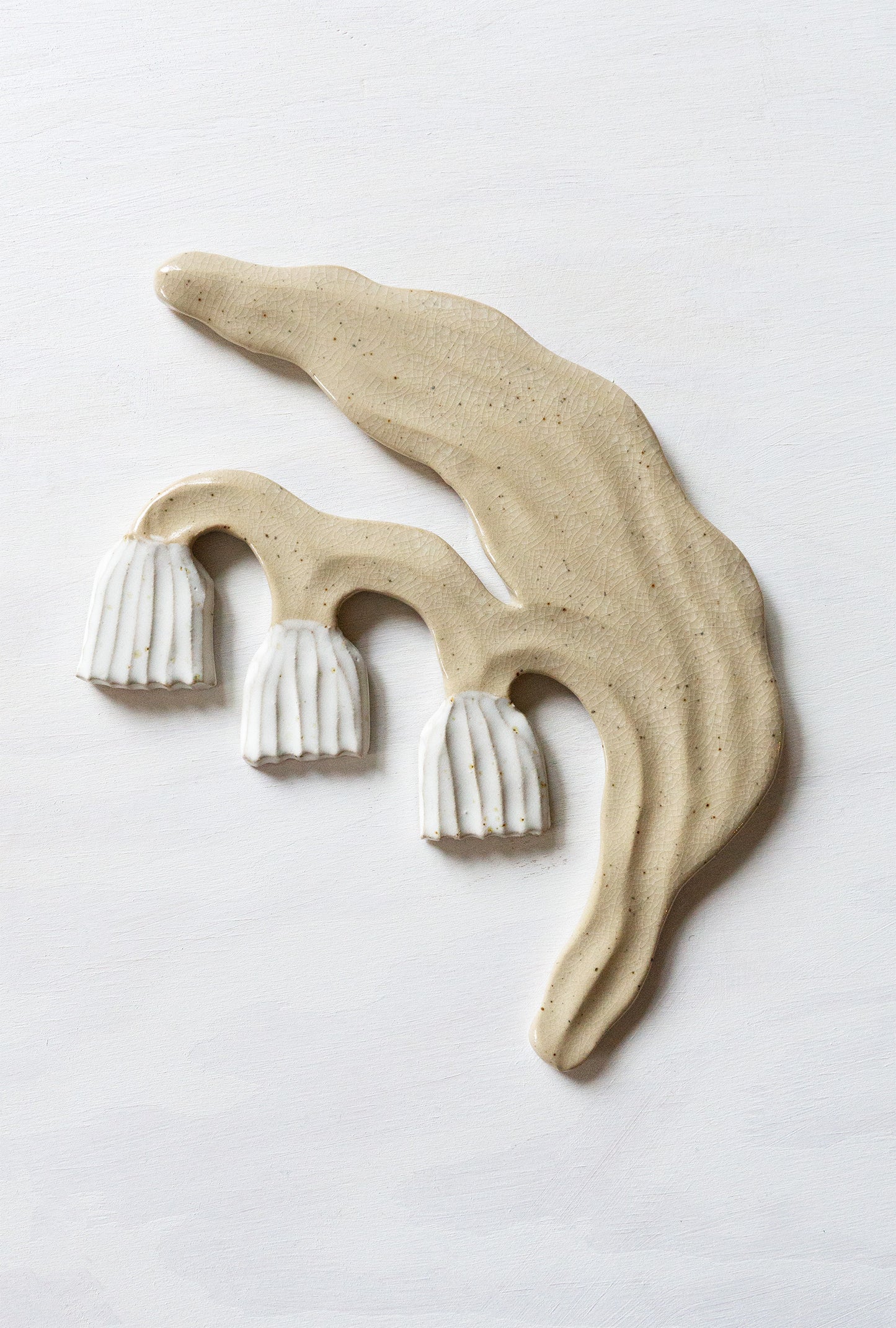 Lily of the Valley White Glass