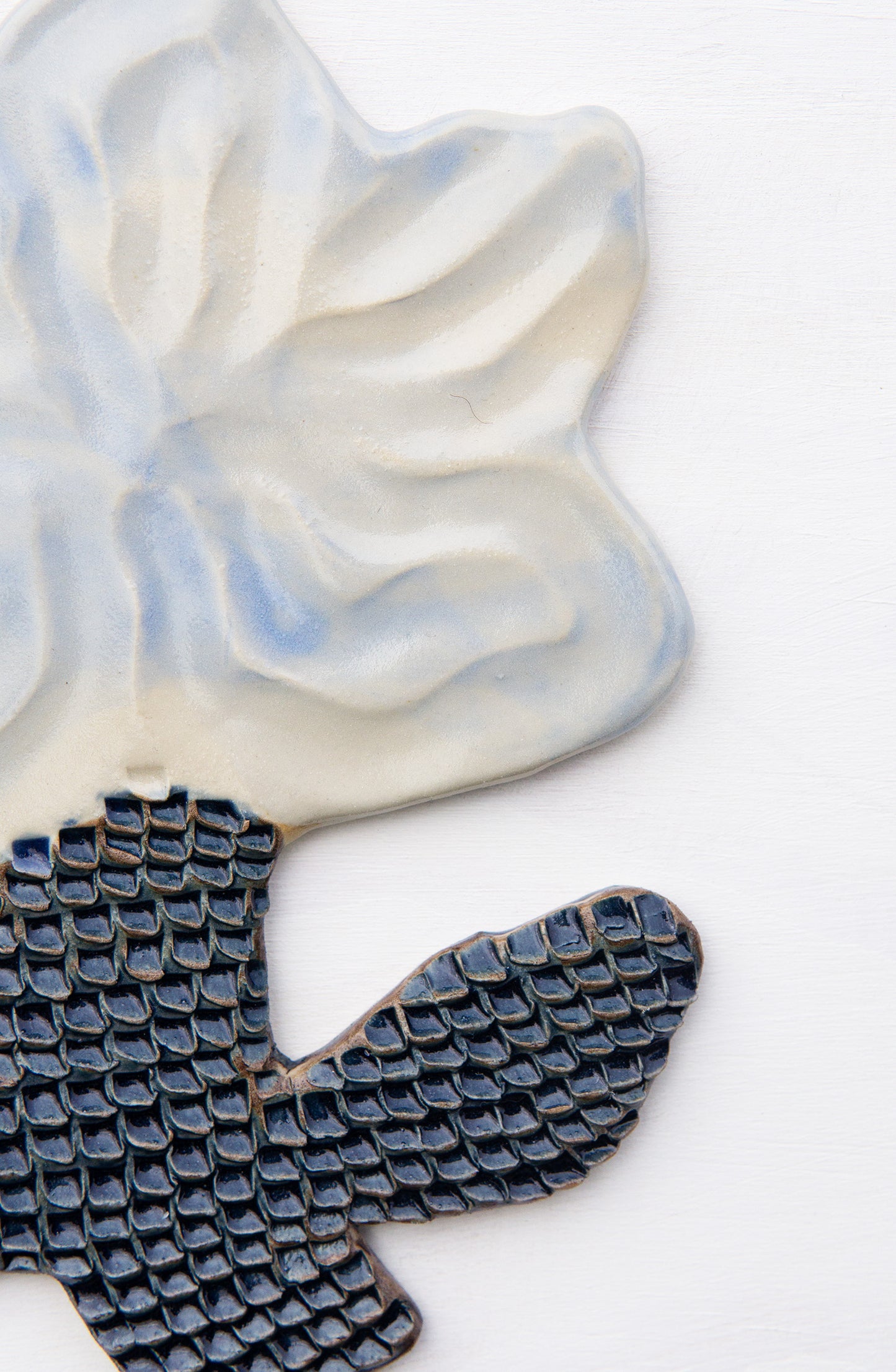 Flower White & Blue Watercolor