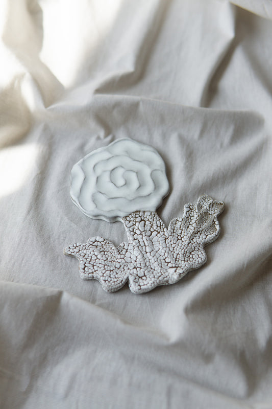 Medium Flower White Mudcrack