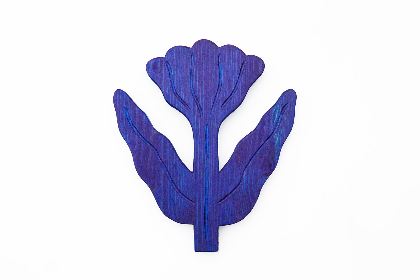 Wooden Wallflower No 1 Cobalt Blue