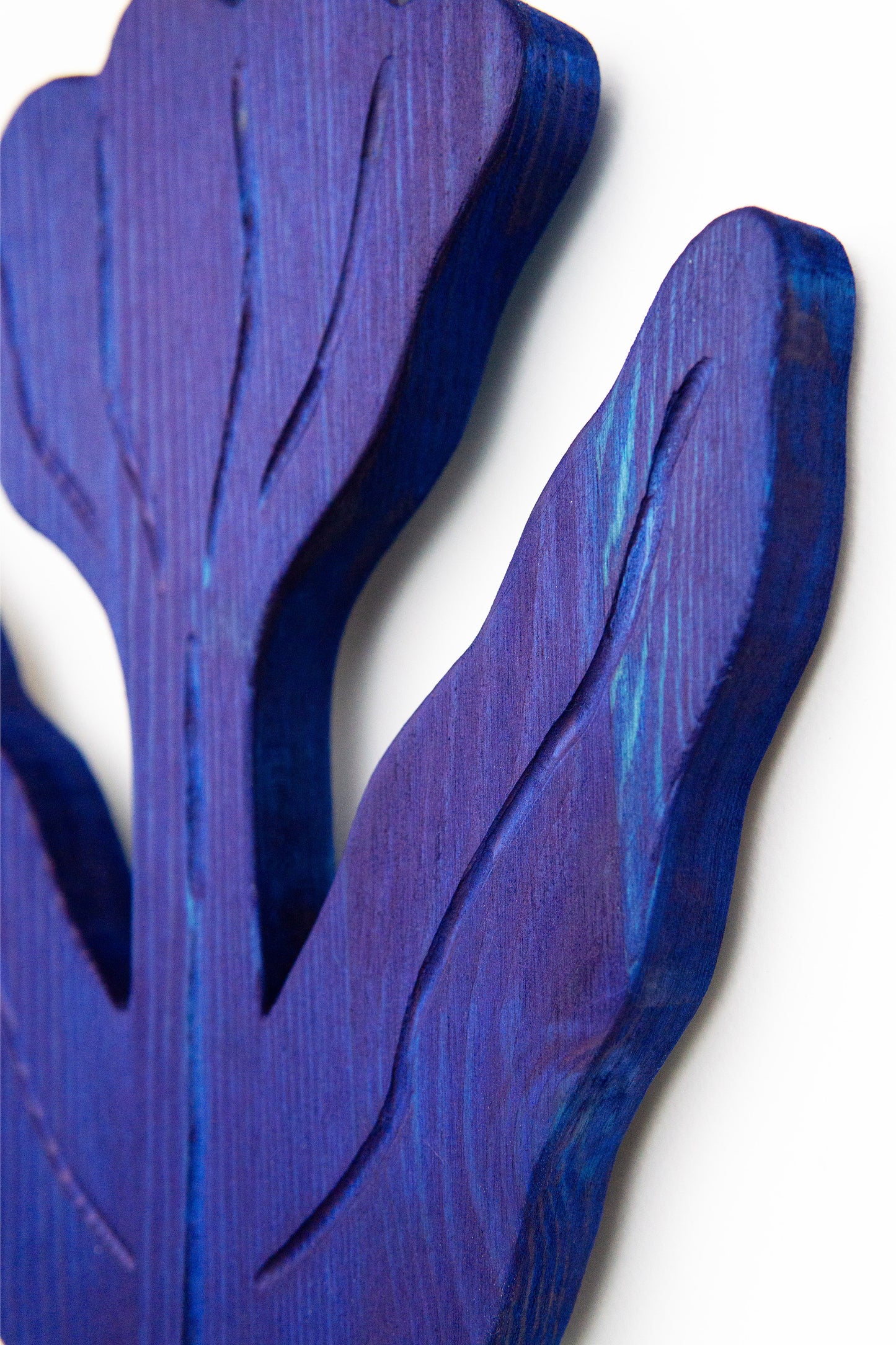 Wooden Wallflower No 1 Cobalt Blue