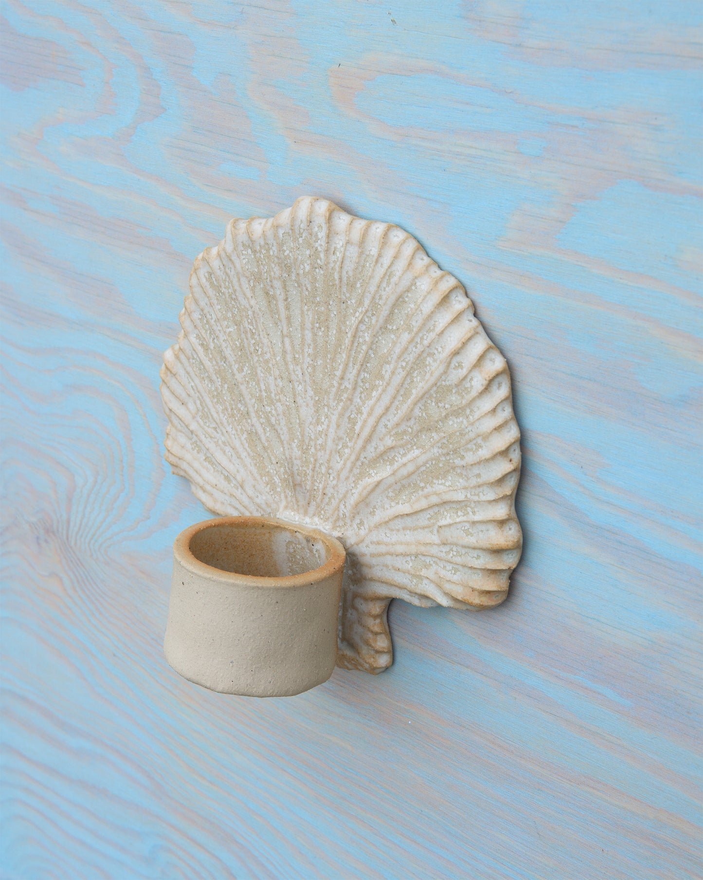 Shell Candle Holder Frost