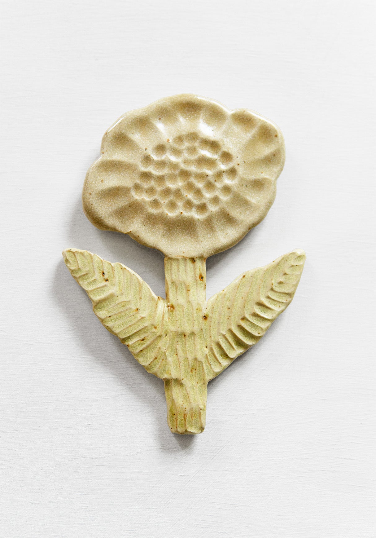 Small Flower Green Beige
