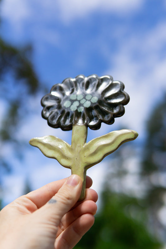 Small Flower Green Dotted