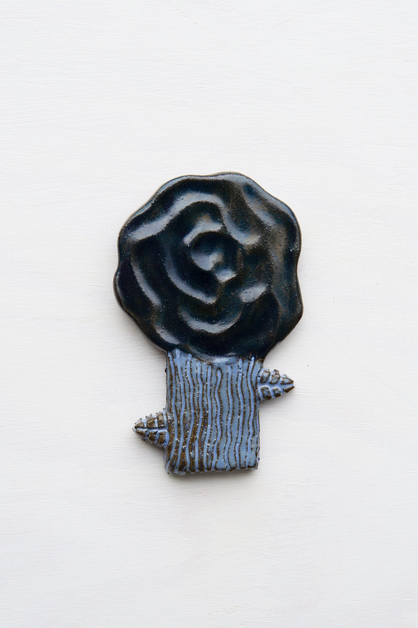 Small Rose Dark Light Blue