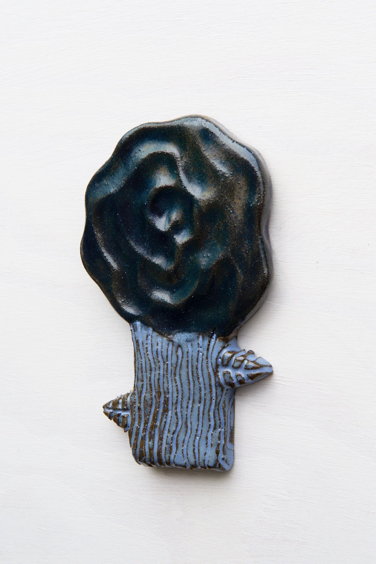 Small Rose Dark Light Blue
