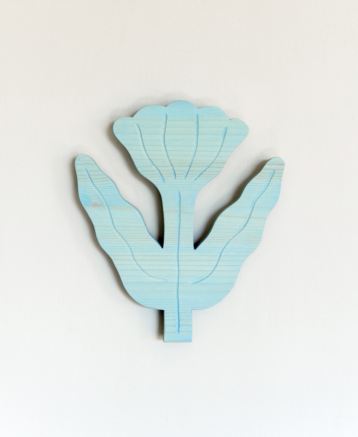 Wooden Wallflower No 1 Light Blue